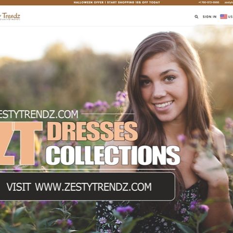 Zesty Trendz casual dresses, formal, maxi & western dresses collection