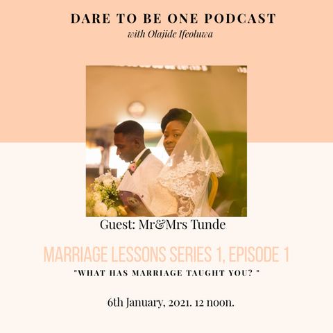 Marriage lessons series 1, Episode 1