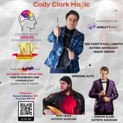 Magician Cody Clark is celebrating the 10th anniversary of A Different Way Of Thinking