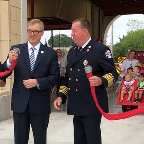 Dedication of the Bryan fire department's new station No. 2