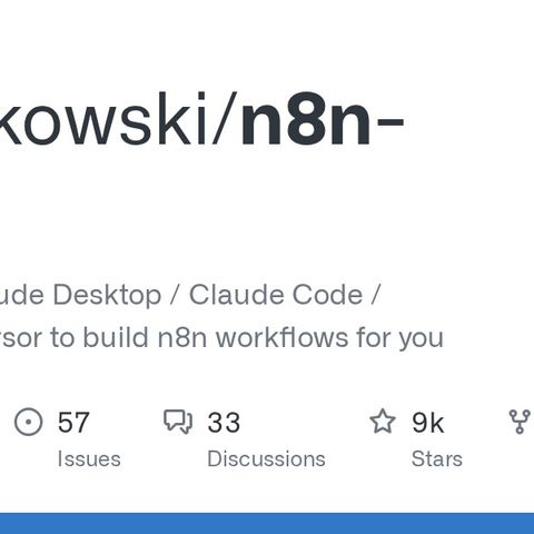 GitHub - czlonkowski/n8n-mcp: A MCP for Claude Desktop / Claude Code ...