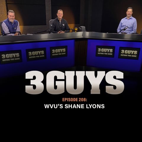 WVU's Shane Lyons with Tony Caridi and Brad Howe