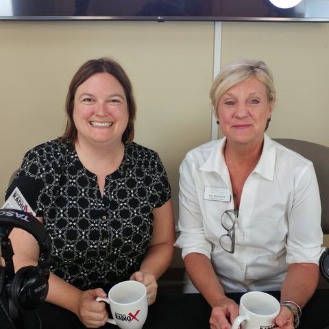 Jessica Wade with Jessica Wade Real Estate and Kay Blackstock with Georgia Mountain Food Bank