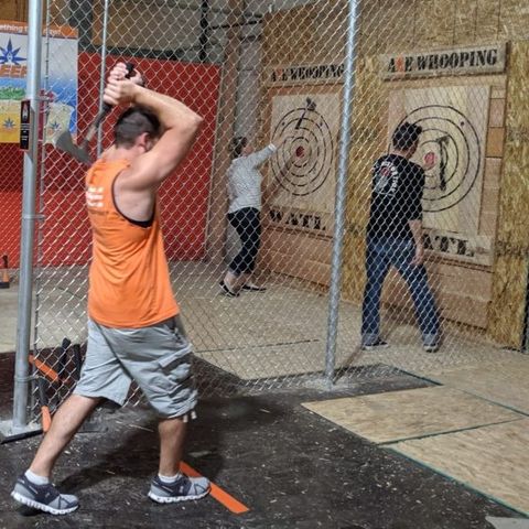 Trying Axe Throwing For Yourselfs by Axe Whooping