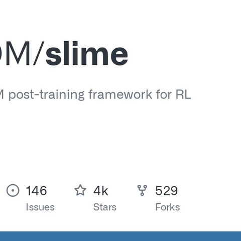 GitHub - THUDM/slime: slime is an LLM post-training framework for RL Scaling.