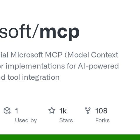 GitHub - microsoft/mcp: Catalog of official Microsoft MCP (Model ...
