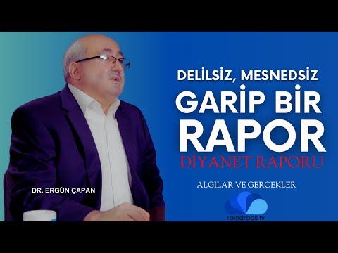 DELİLSİZ, MESNETSİZ BİR ALGI ÇALIŞMASI DİYANET RAPORU - DR. ERGÜN ÇAPAN