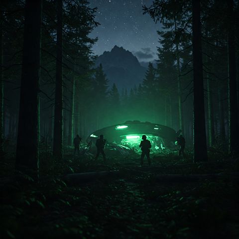 Crashed UFO: AI Insights, Grey Aliens, and a Shadowy Aerospace Race