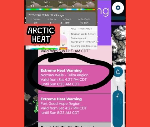 Extreme Heat Warning Issued For Arctic ⚠️