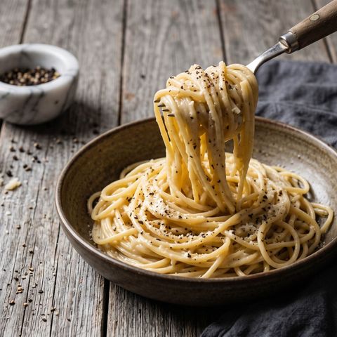 Spaghetti cacio e pepe