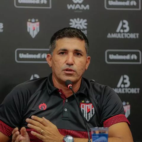 Entrevista com o técnico interino Eduardo Souza após empate do Atlético-GO com o Fortaleza em 1 a 1 no Castelão