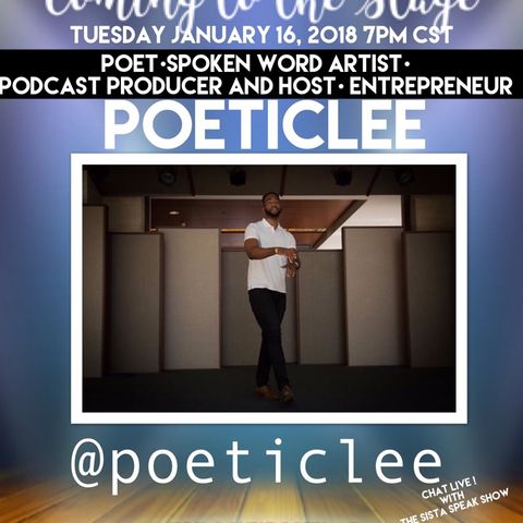 COMING TO THE STAGE: SPECIAL GUEST POETICLEE