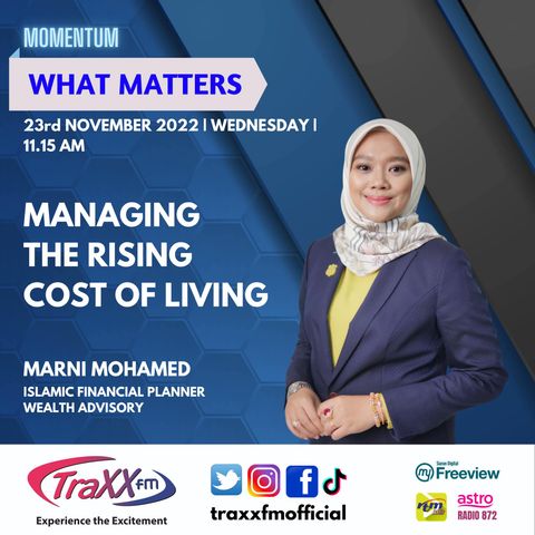 What Matters: Managing the Rising Cost of Living | Wednesday 23rd November 2022 | 11:15 am