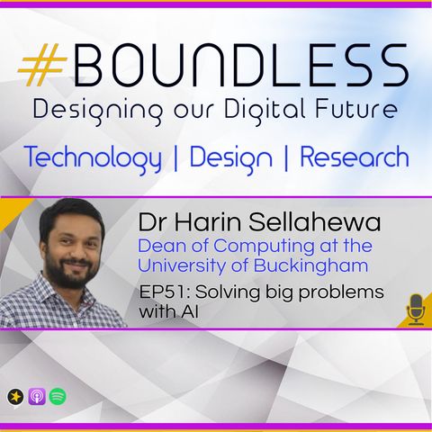 EP51: Dr Harin Sellahewa, Dean of Computing: Solving big problems with AI