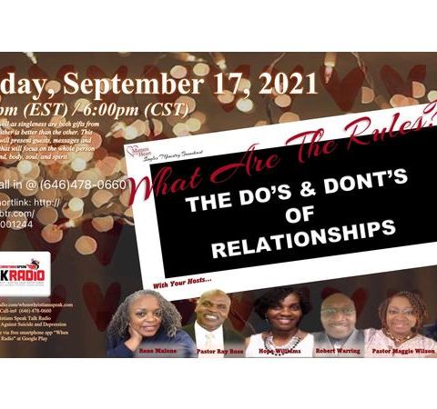 Matters Of The Heart:  Do’s and Dont’s of Relationship Panel Discussions