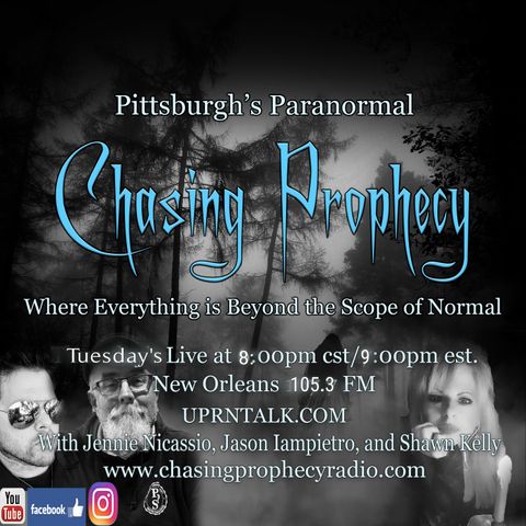 Pittsburgh's Paranormal Radio Show Chasing Prophecy Tonight Under Water Alien Bases. With Debbie Zie