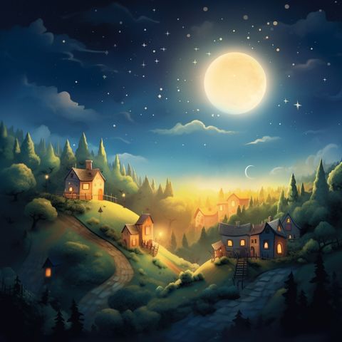 Der Müde Mond - Eine Nachtwache unter Sternen