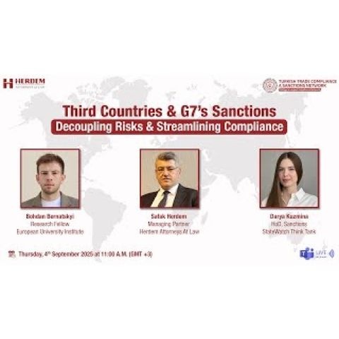 Third Countries & G7’s Sanctions Decoupling Risks & Streamlining Compliance