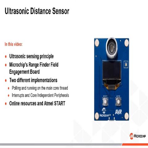 Microchip Ultrasonic Distance Sensor