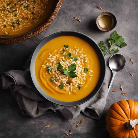 Vellutata di zucca e riso ricetta cremosa