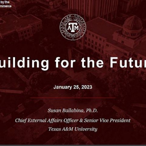 B/CS Chamber of Commerce economic outlook conference includes a Texas A&M Update