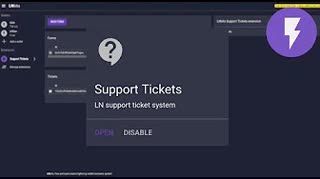 LNbits Extension Support Tickets, charge sats per word for people to contact you