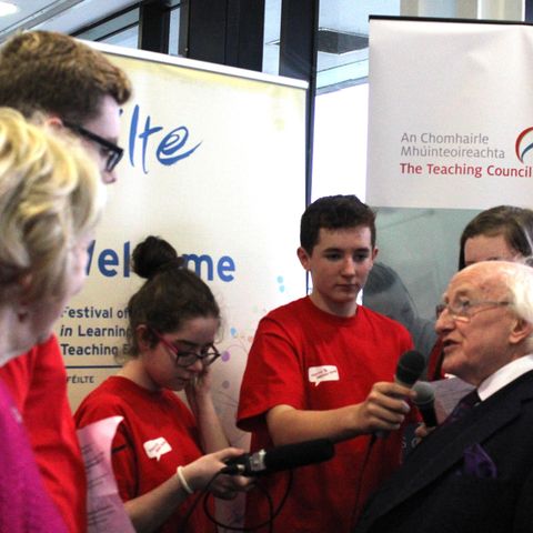 When the Youth Media Team Met the President of Ireland