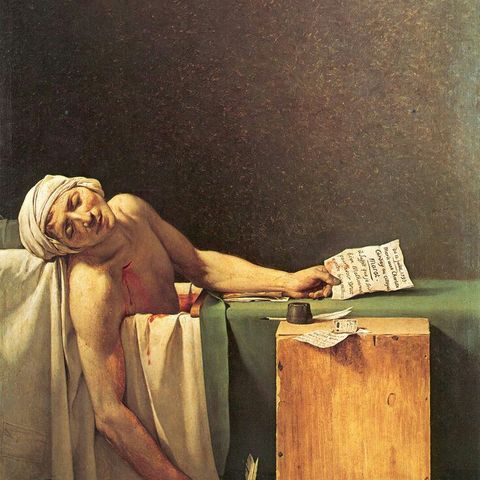 La morte di Marat  Jacques Louis David