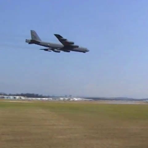 B-52 high speed flyby