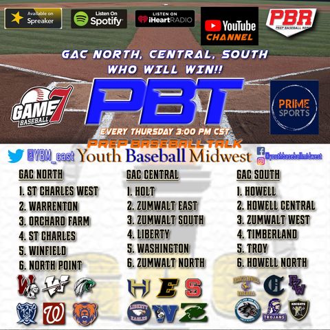 GAC North, Central, and South, Who Will Win and Why | Prep Baseball Talk