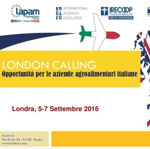 London Calling Events - Evento Internazionale per le aziende agroalimentari italiane