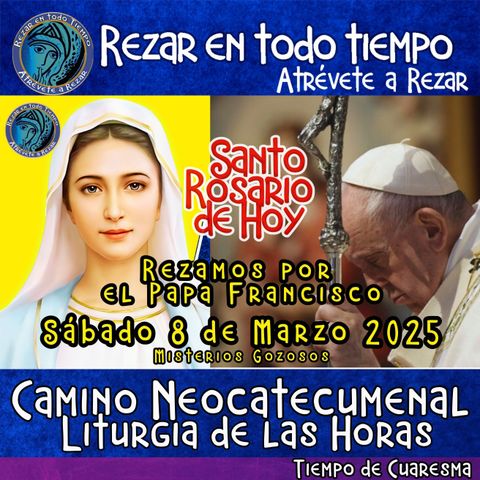 💜Santo Rosario de hoy SABADO 8 DE MARZO 2025 🌹 MISTERIOS GOZOSOS. Rosario a la Virgen María.