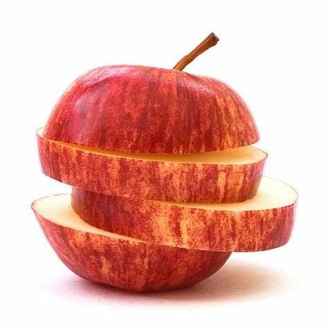 Una mela, tre fette
