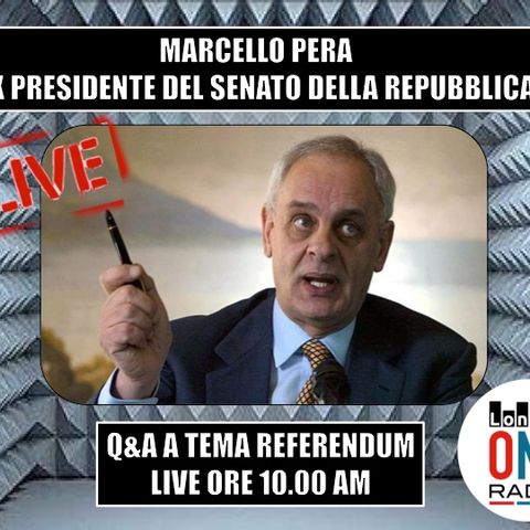 Presidente Marcello Pera parla di Referendum e Trump, ecco cosa puo' cambiare in Italia,  e in Europa