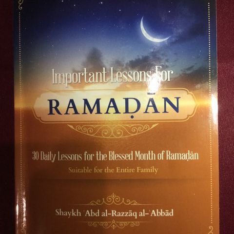 Important Lesson For Ramadān