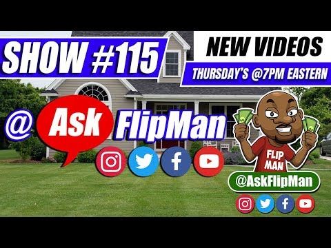 How to Wholesale Real Estate With No Money - Ask Flip Man You Live Show 115 [Flippinar]