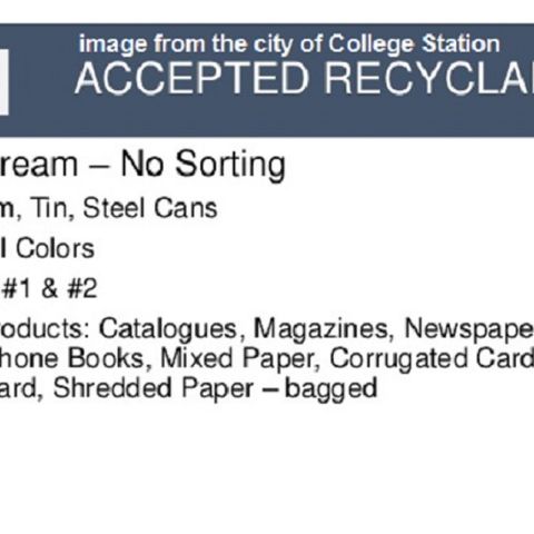 College Station city council extends curbside recycling agreement over one councilmember's repeated opposition