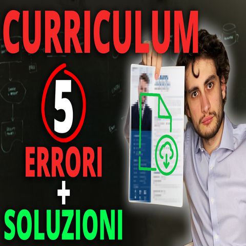 Curriculum Vitae Template | Errori, suggerimenti e consigli