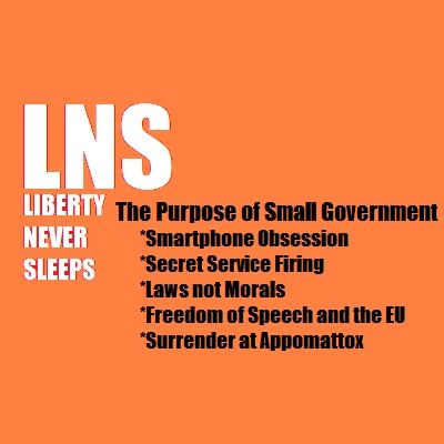 The Purpose of Small Government 04/09/19 Vol. 6-- #63