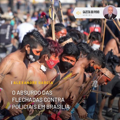 O absurdo das flechadas contra policiais em Brasília