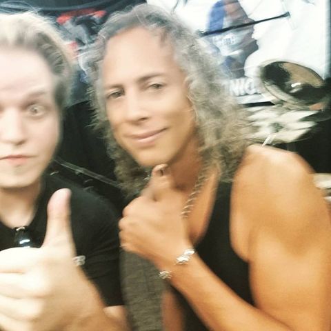 AD Talks to Kirk Hammett of Metallica backstage