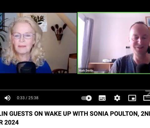 Mark Devlin guests on Wake Up With Sonia Poulton, 2/9/24