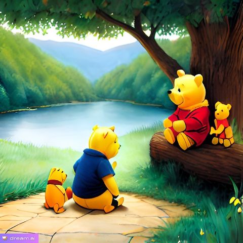 Christopher tells Pooh about Jesus