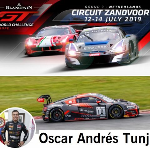 Oscar Tunjo en tercera válida del Blancpain GT Series en Holanda