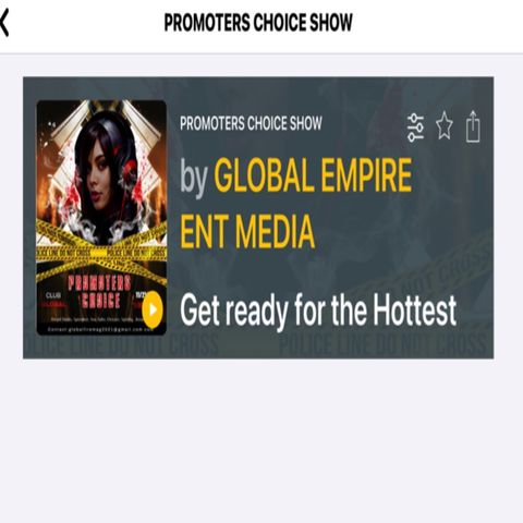 Episode 1 - PROMOTERS CHOICE SHOW