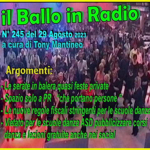 il Ballo in Radio del 29 Agosto versione radio