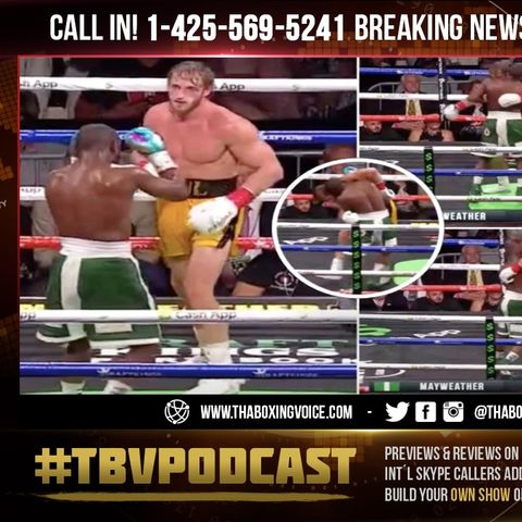 ☎️Floyd Mayweather KNOCKED OUT Logan Paul😱BUT Held Him Up to Keep The SHOW Going🤔
