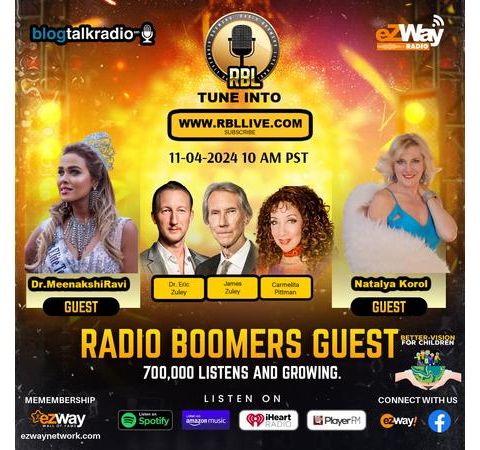 RBL-RADIO BOOMERS LIVE EP S9 EP 232:  Dr.MeenakshiRavi /  Natalya Korol