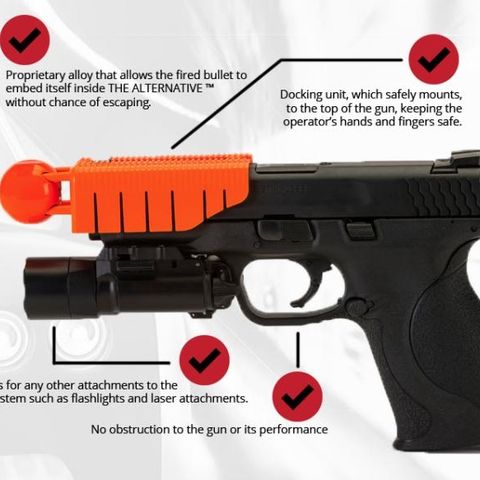Ferguson PD less lethal gun attachment