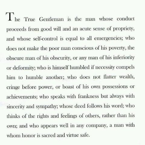 Gentlemanliness, Freemasonry, and A True Example of Both